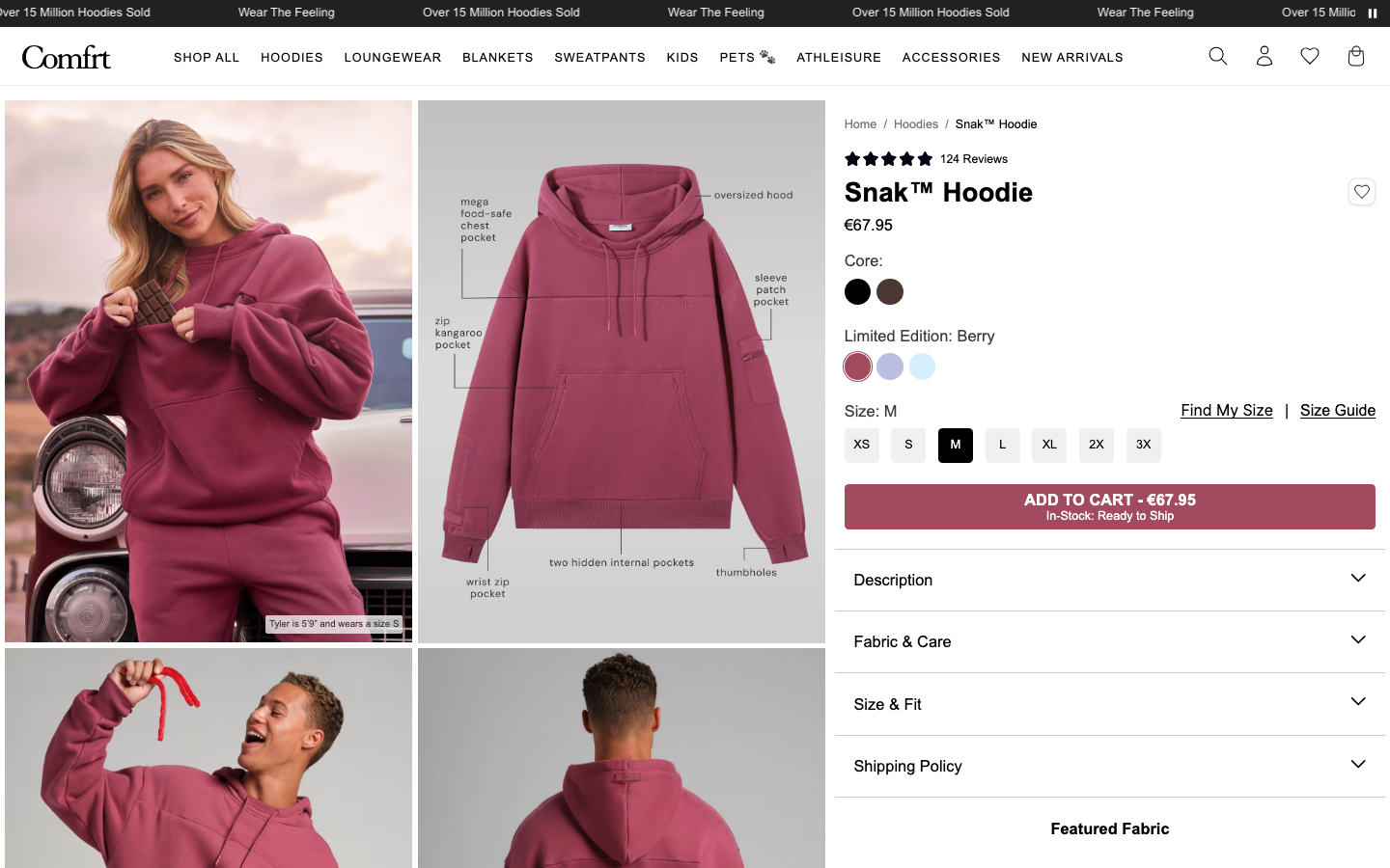 Landing page de Comfrt