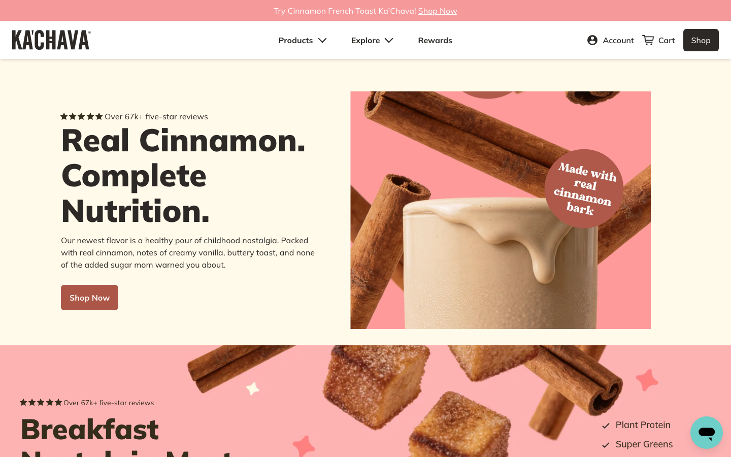 Landing page de Ka'chava
