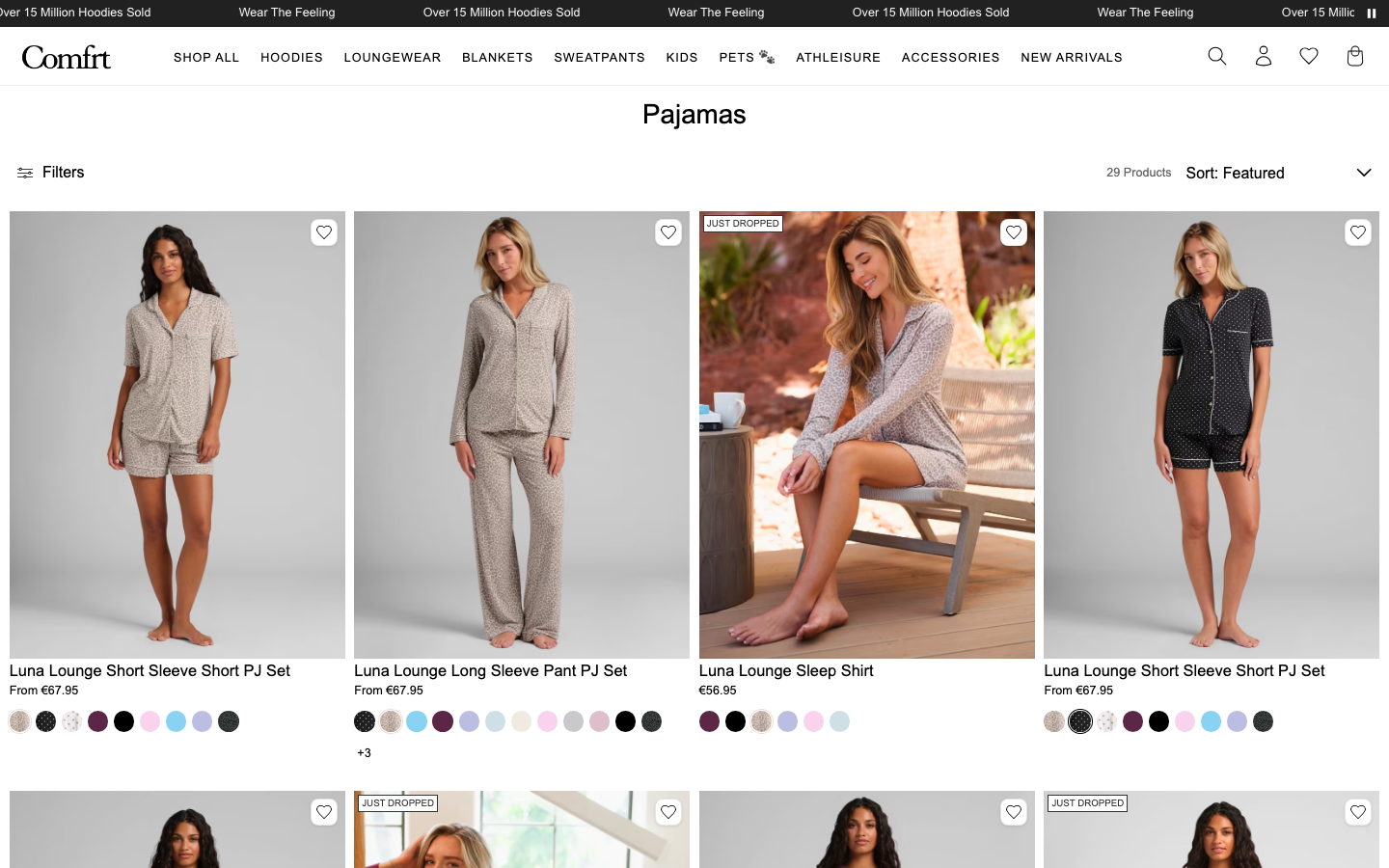 Landing page de Comfrt
