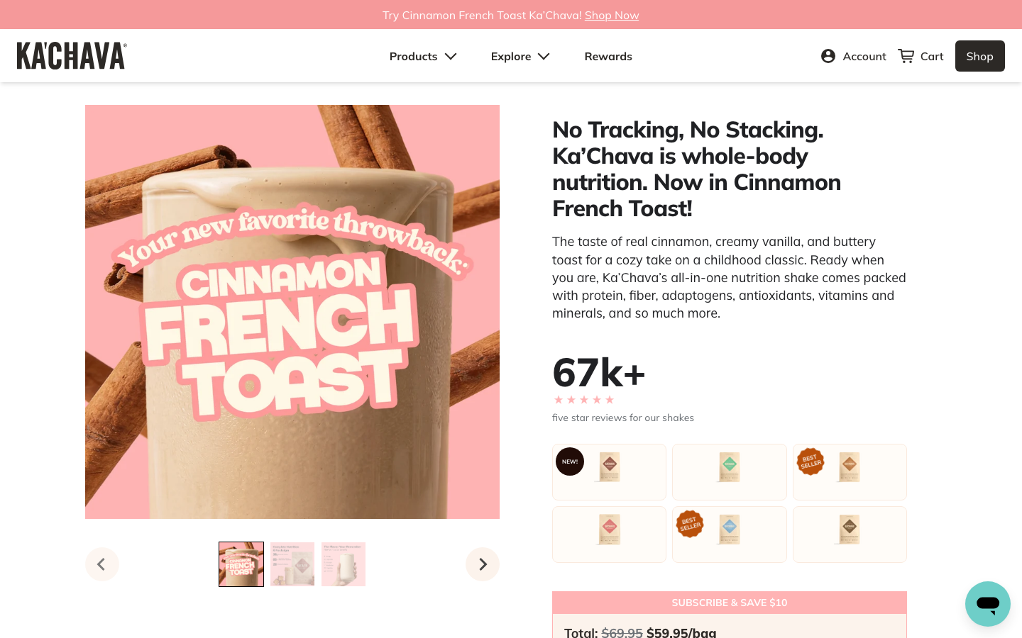 Landing page de Ka'chava