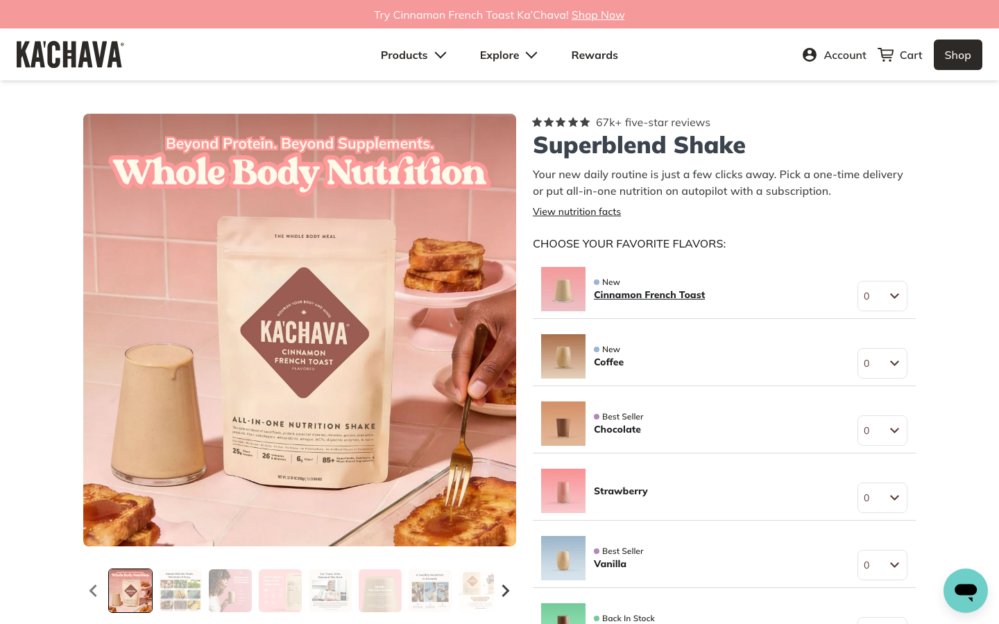 Landing page de Ka'chava