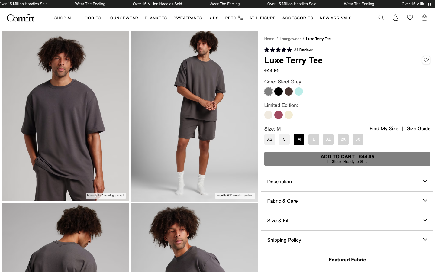 Landing page de Comfrt