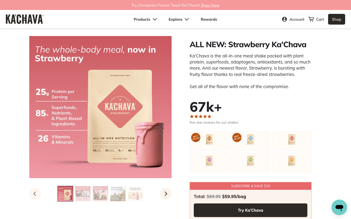 Landing page de Ka'chava