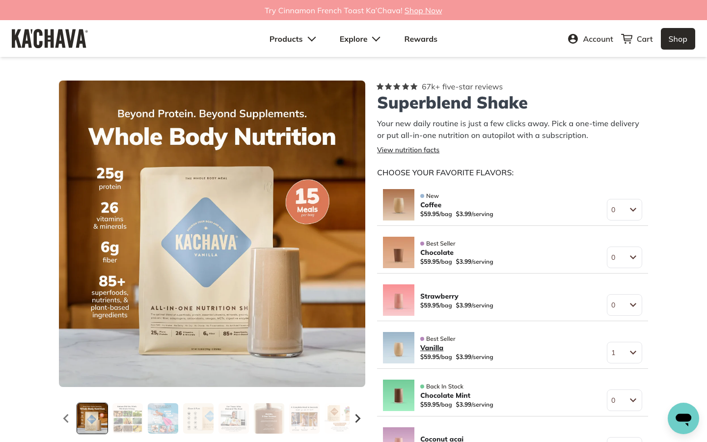 Landing page de Ka'chava