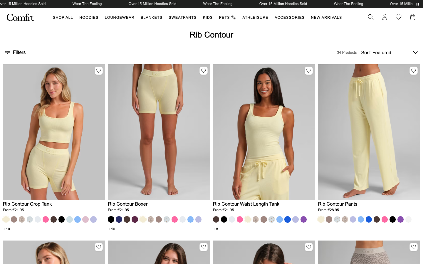 Landing page de Comfrt