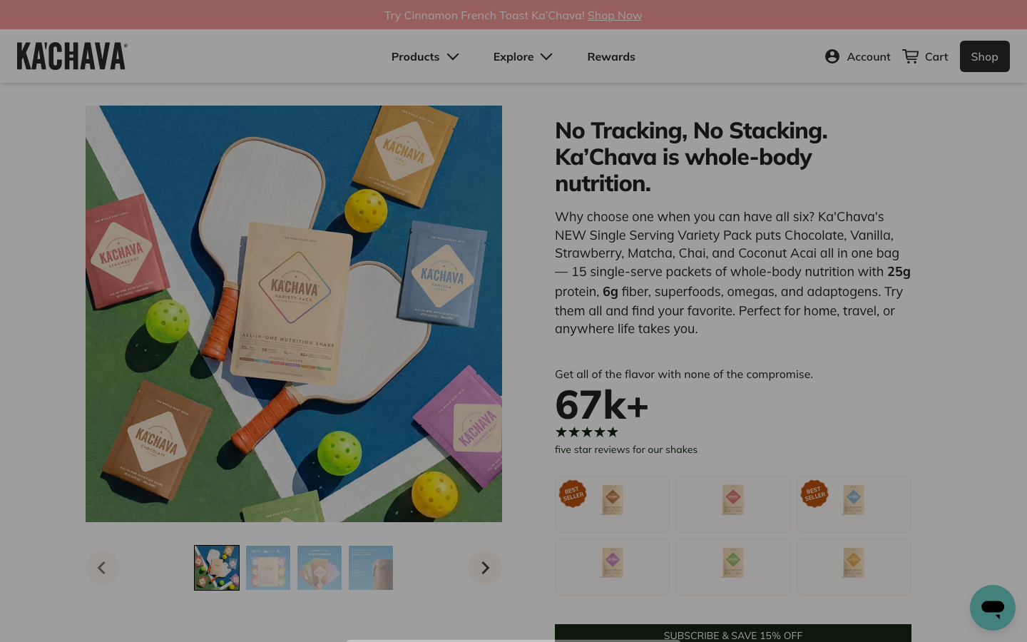 Landing page de Ka'chava
